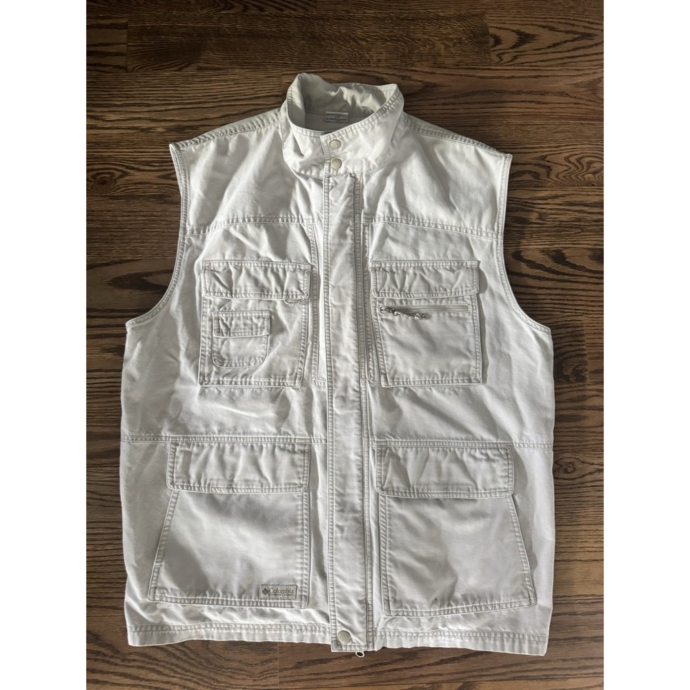 Vintage Columbia Sportswear Men's XXL Utility Fishing Vest Safari Cotton